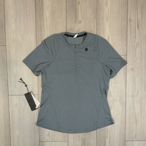 NEW Under Armour Women's UA RUSH Vent Short Sleeve Shirt 1351603 Gray Large